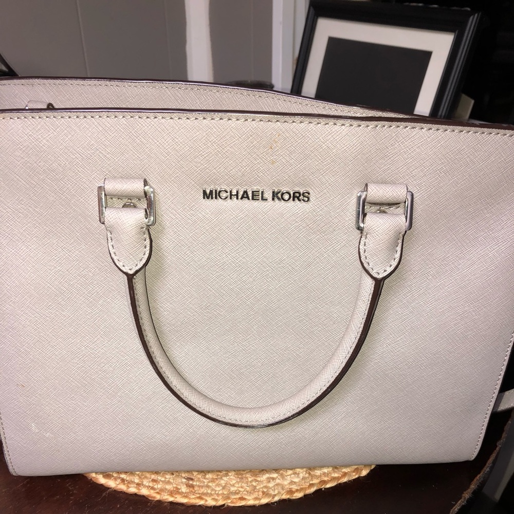 Michael Kors Selma Medium Saffiano Leather Satchel